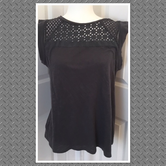 LOFT Tops - LOFT Gray Sleeve Top - Medium